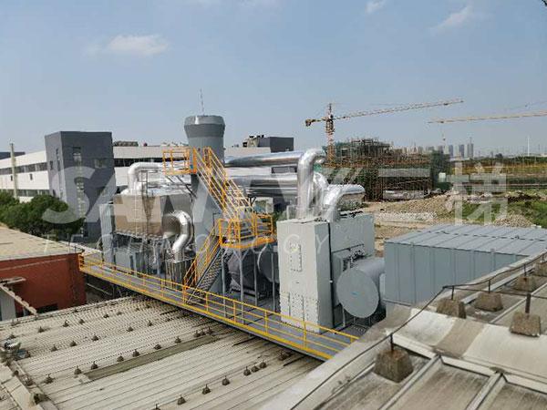 沸石濃縮轉輪+催化燃燒裝置（CO）